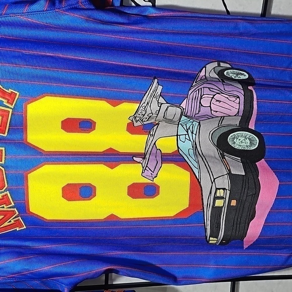 Back to the Future Marty McFly Pinstripe Baseball Jersey Size Large NWT - Picture 12 of 12